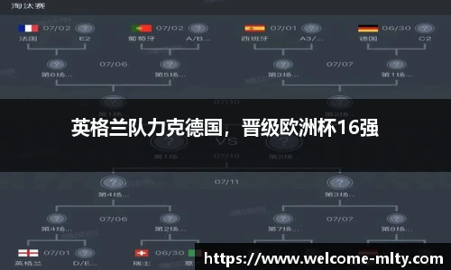 英格兰队力克德国，晋级欧洲杯16强